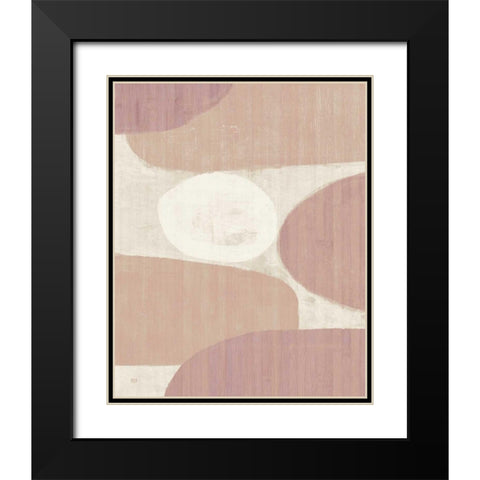 Costa del Sol II Blush Black Modern Wood Framed Art Print with Double Matting by Mullan, Michael