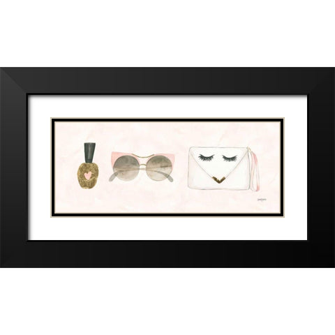 Boss Ladies X Pink Black Modern Wood Framed Art Print with Double Matting by Jackson, Jenaya
