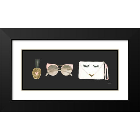 Boss Ladies X Black Black Modern Wood Framed Art Print with Double Matting by Jackson, Jenaya