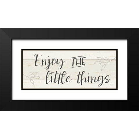 Simple Signs I Black Modern Wood Framed Art Print with Double Matting by Aiken, Jess
