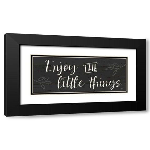 Simple Signs I Black Black Modern Wood Framed Art Print with Double Matting by Aiken, Jess