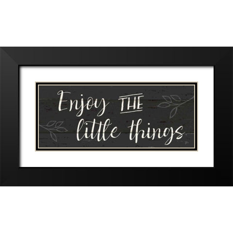 Simple Signs I Black Black Modern Wood Framed Art Print with Double Matting by Aiken, Jess