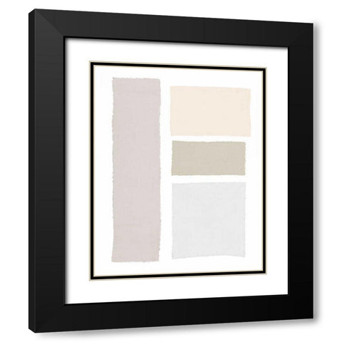 Painted Weaving III Neutral on White Black Modern Wood Framed Art Print with Double Matting by Rhue, Piper