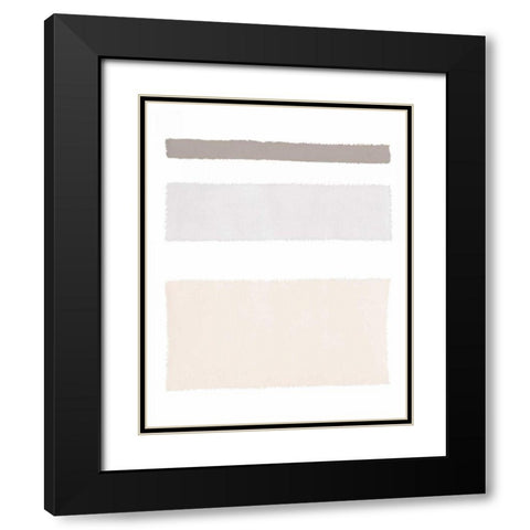 Painted Weaving IV Neutral on White Black Modern Wood Framed Art Print with Double Matting by Rhue, Piper