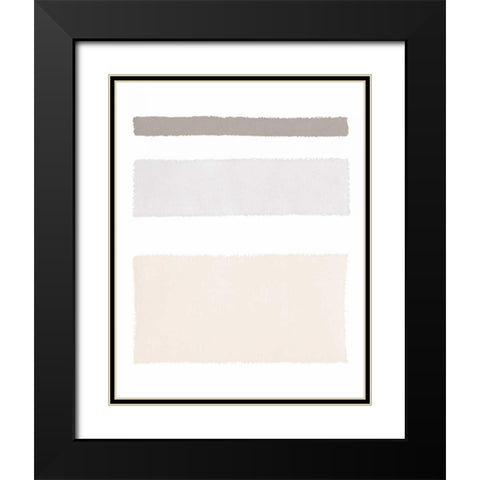 Painted Weaving IV Neutral on White Black Modern Wood Framed Art Print with Double Matting by Rhue, Piper
