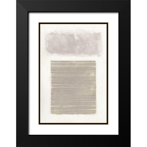 Venetian Neutral Black Modern Wood Framed Art Print with Double Matting by Schick, Mike
