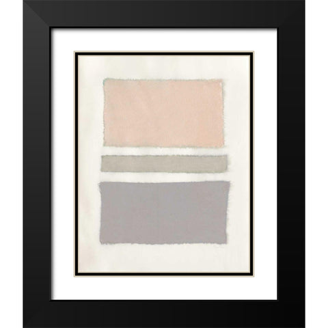 Painted Weaving V Neutral Crop Black Modern Wood Framed Art Print with Double Matting by Rhue, Piper