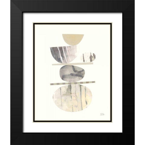 Balance I Neutral Black Modern Wood Framed Art Print with Double Matting by Averinos, Melissa
