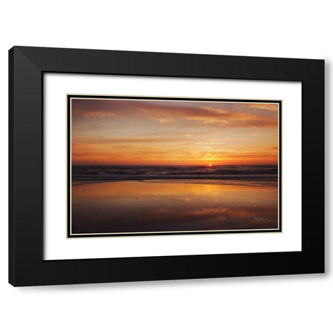At Days End I Black Modern Wood Framed Art Print with Double Matting by Marshall, Laura