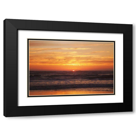 At Days End II Black Modern Wood Framed Art Print with Double Matting by Marshall, Laura