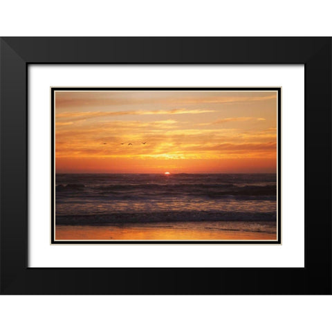 At Days End II Black Modern Wood Framed Art Print with Double Matting by Marshall, Laura