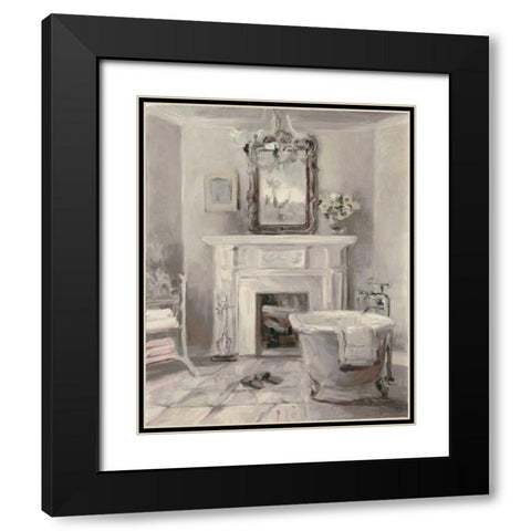 French Bath IV Gray Black Modern Wood Framed Art Print with Double Matting by Hageman, Marilyn