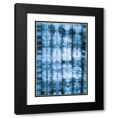 Kanari II Indigo Black Modern Wood Framed Art Print with Double Matting by Averinos, Melissa