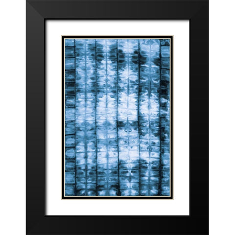 Kanari II Indigo Black Modern Wood Framed Art Print with Double Matting by Averinos, Melissa
