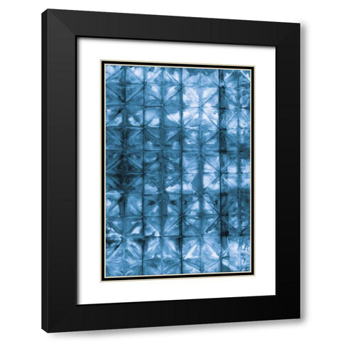 Kanari V Indigo Black Modern Wood Framed Art Print with Double Matting by Averinos, Melissa