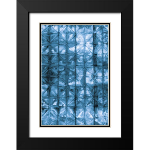 Kanari V Indigo Black Modern Wood Framed Art Print with Double Matting by Averinos, Melissa