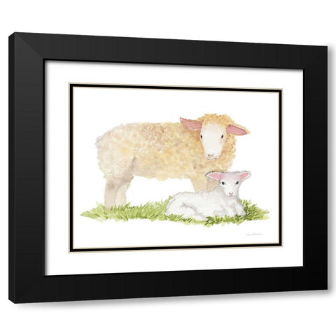 Life on the Farm Animal Element III Black Modern Wood Framed Art Print with Double Matting by McKenna, Kathleen Parr