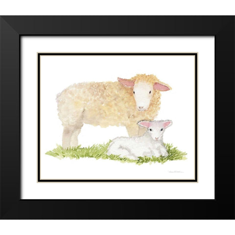 Life on the Farm Animal Element III Black Modern Wood Framed Art Print with Double Matting by McKenna, Kathleen Parr