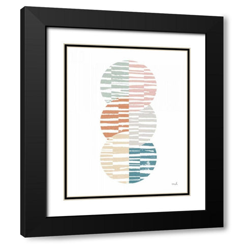 Meditate I Black Modern Wood Framed Art Print with Double Matting by Hershey, Moira