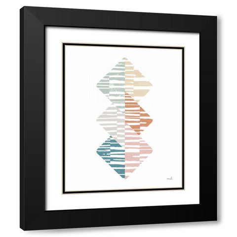 Meditate II Black Modern Wood Framed Art Print with Double Matting by Hershey, Moira