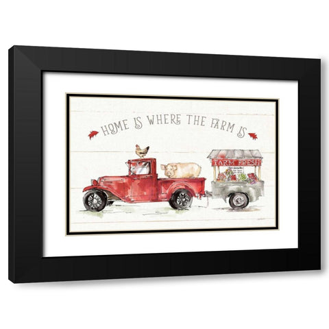 Country Life I Black Modern Wood Framed Art Print with Double Matting by Tavoletti, Anne