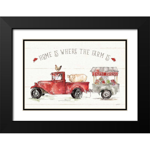 Country Life I Black Modern Wood Framed Art Print with Double Matting by Tavoletti, Anne