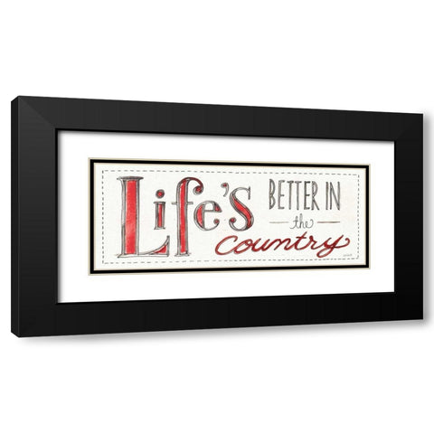 Country Life VIII Black Modern Wood Framed Art Print with Double Matting by Tavoletti, Anne