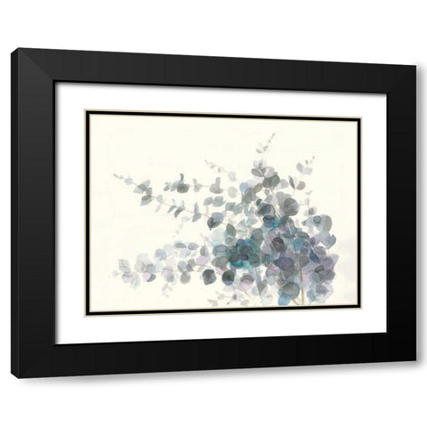 Scented Sprig I Black Modern Wood Framed Art Print with Double Matting by Nai, Danhui