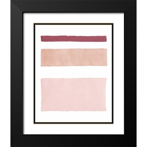 Painted Weaving IV Mesa on White Black Modern Wood Framed Art Print with Double Matting by Rhue, Piper