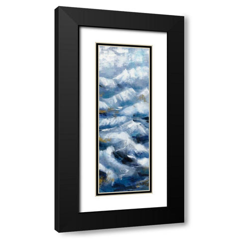 Above the Mountains II Black Modern Wood Framed Art Print with Double Matting by Vassileva, Silvia