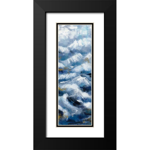 Above the Mountains II Black Modern Wood Framed Art Print with Double Matting by Vassileva, Silvia