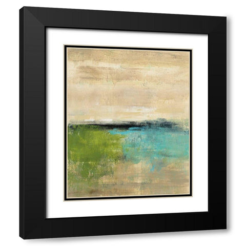 Spring Valley II Black Modern Wood Framed Art Print with Double Matting by Vassileva, Silvia