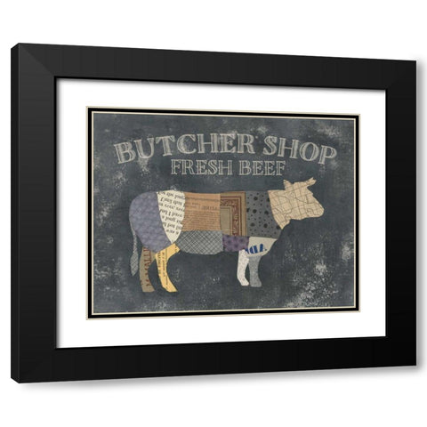 From the Butcher Elements 22 Black Modern Wood Framed Art Print with Double Matting by Prahl, Courtney