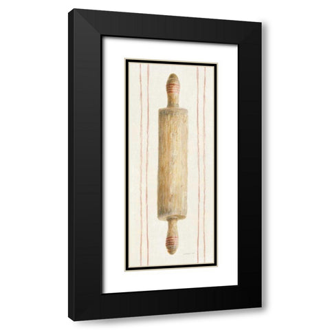 Floursack Kitchen I Black Modern Wood Framed Art Print with Double Matting by Nai, Danhui