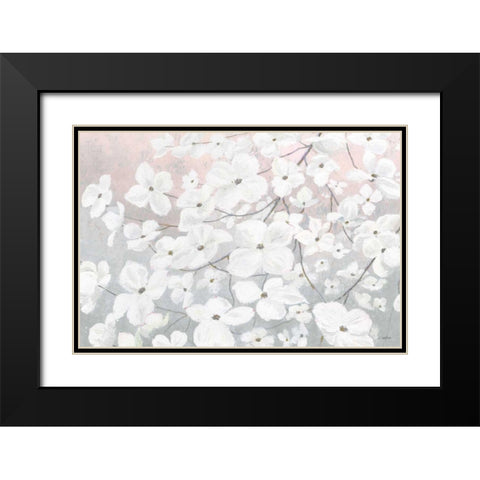 Bringing in Blossoms Black Modern Wood Framed Art Print with Double Matting by Wiens, James