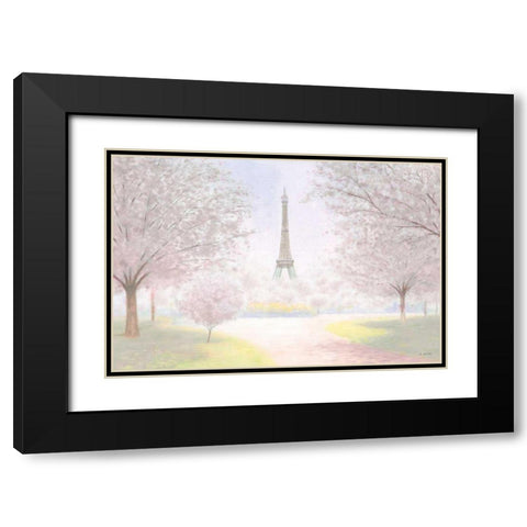 Pretty Paris Black Modern Wood Framed Art Print with Double Matting by Wiens, James