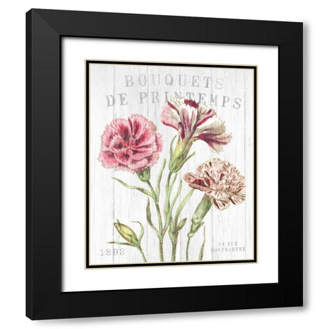 Fleuriste Paris IV Black Modern Wood Framed Art Print with Double Matting by Wild Apple Portfolio