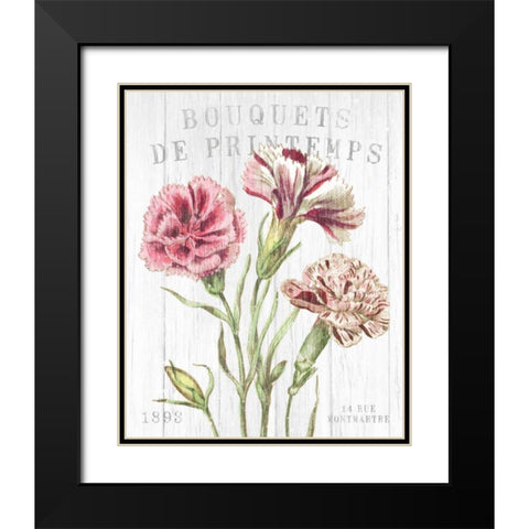 Fleuriste Paris IV Black Modern Wood Framed Art Print with Double Matting by Wild Apple Portfolio