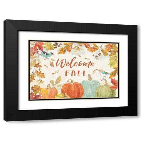 Falling for Fall I Black Modern Wood Framed Art Print with Double Matting by Grove, Beth