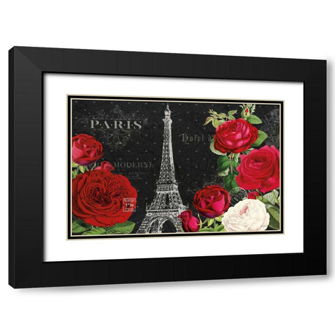 Rouge Paris I Black Black Modern Wood Framed Art Print with Double Matting by Pertiet, Katie