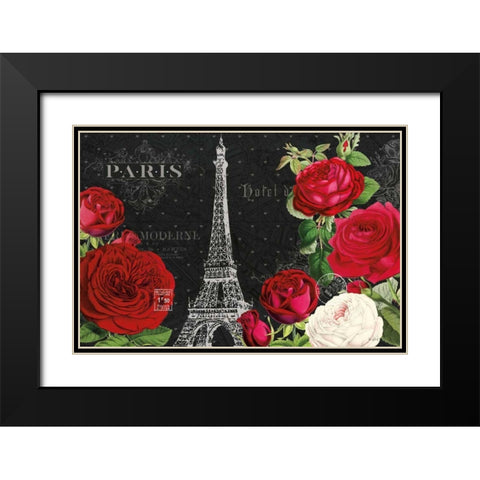 Rouge Paris I Black Black Modern Wood Framed Art Print with Double Matting by Pertiet, Katie