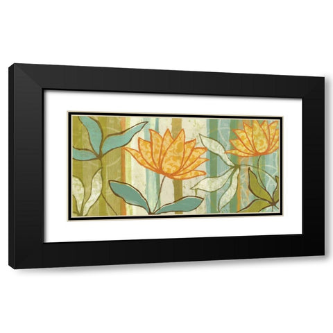 Isabellas Garden Black Modern Wood Framed Art Print with Double Matting by Adams, Sarah