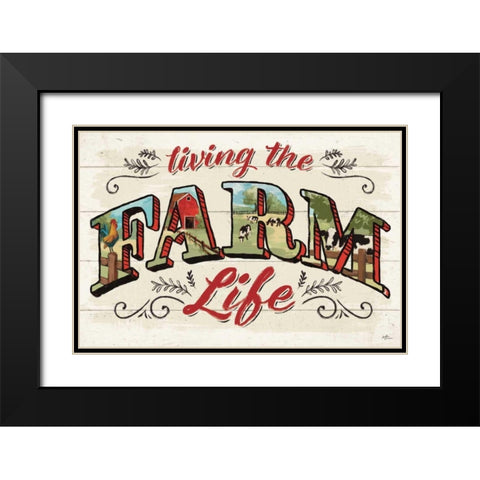 Farm Life IV Black Modern Wood Framed Art Print with Double Matting by Penner, Janelle