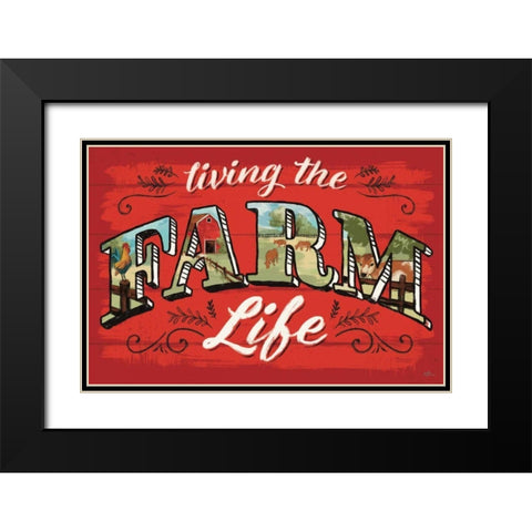 Farm Life V Black Modern Wood Framed Art Print with Double Matting by Penner, Janelle