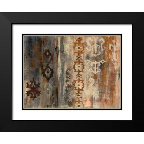 Southwest Design II Black Modern Wood Framed Art Print with Double Matting by Vassileva, Silvia