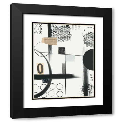 Zero Black Modern Wood Framed Art Print with Double Matting by Prahl, Courtney