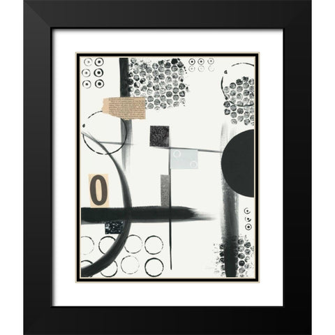 Zero Black Modern Wood Framed Art Print with Double Matting by Prahl, Courtney