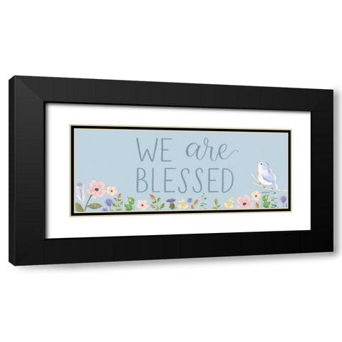 Spring Sentiments II Black Modern Wood Framed Art Print with Double Matting by Jackson, Jenaya