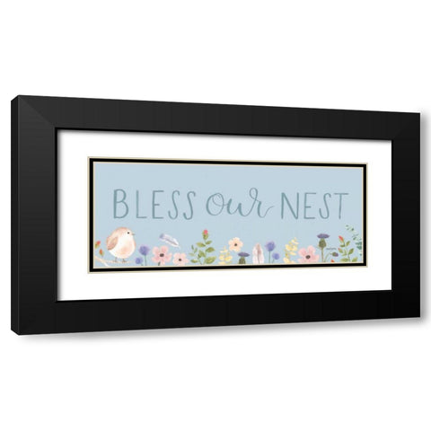 Spring Sentiments V Black Modern Wood Framed Art Print with Double Matting by Jackson, Jenaya
