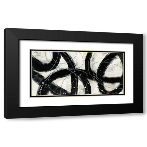 In the Maze V Black Modern Wood Framed Art Print with Double Matting by Davies, Jane